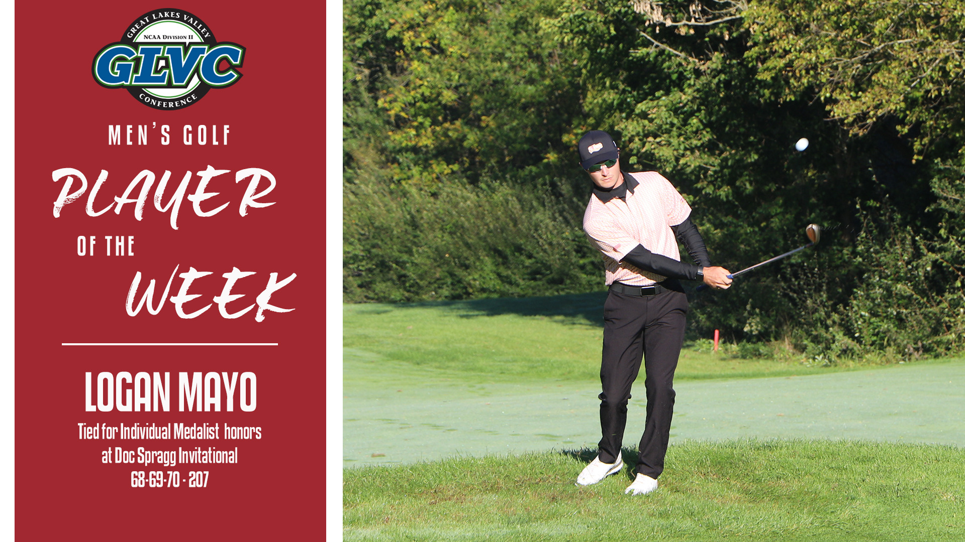Logan Mayo named Great Lakes Valley Conference Men's Golf Player of the Week
