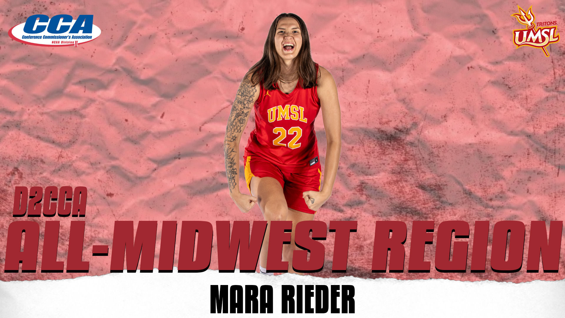 Mara Rieder was named to the Division II Conference Commissioner's Association All-Midwest Region team.