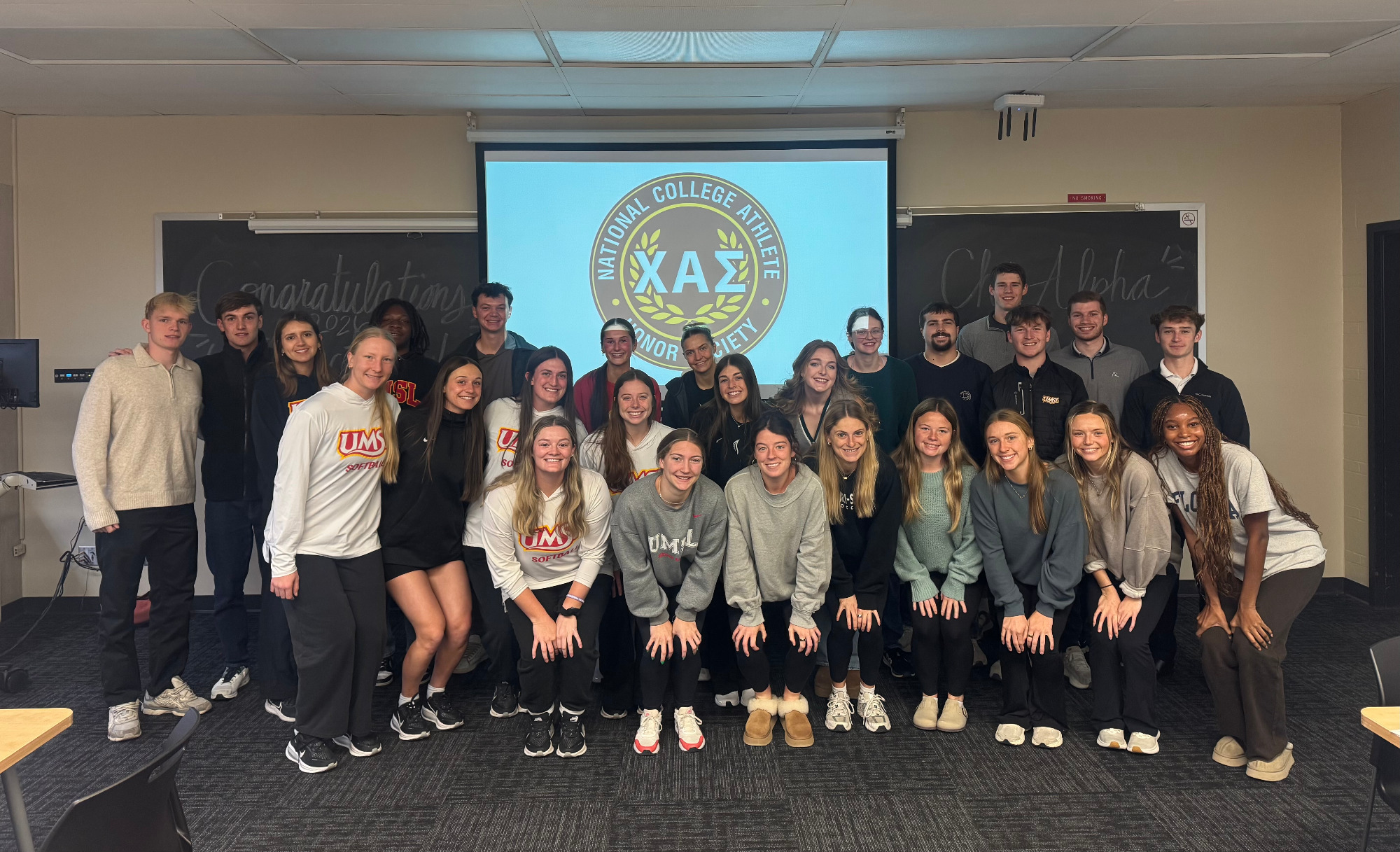 2026 UMSL Chi Sigma Alpha Induction Class Group Photo