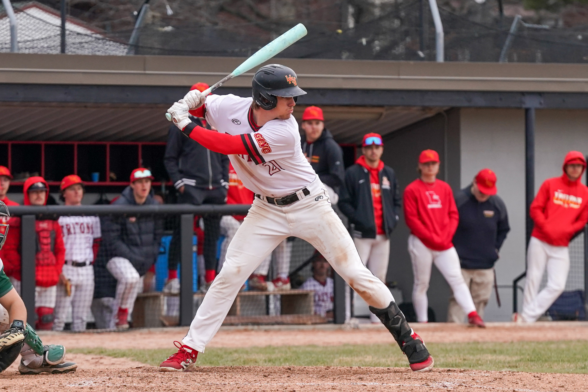 Cade Grevengoed loads up to swing at a pitch in a game against Missouri S&T