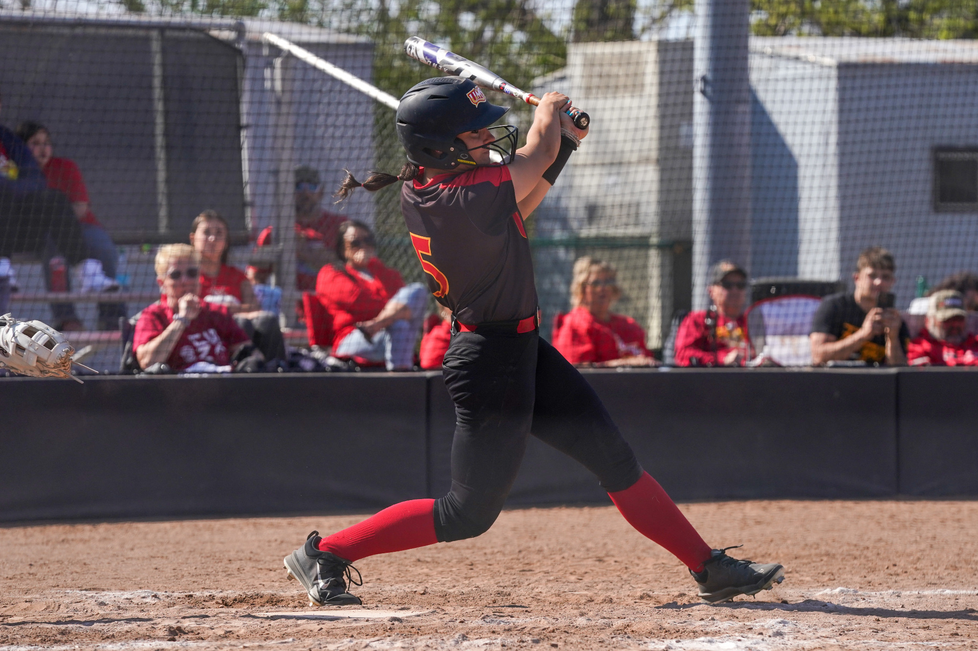 Gracie Philpot swings at a pitch in a game against Maryville