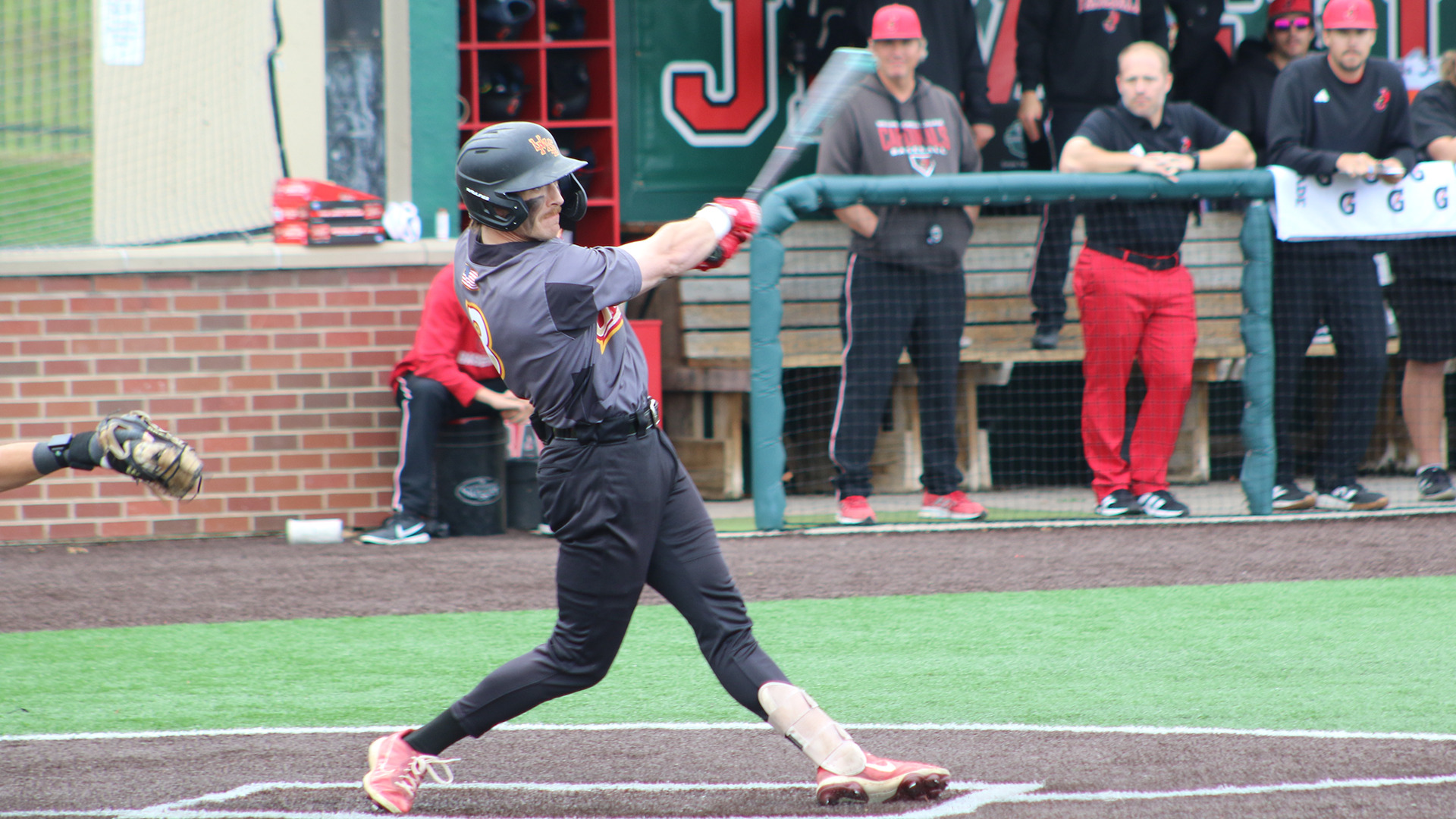 Mitch Bonczkowski hits an opposite field home run against William Jewell