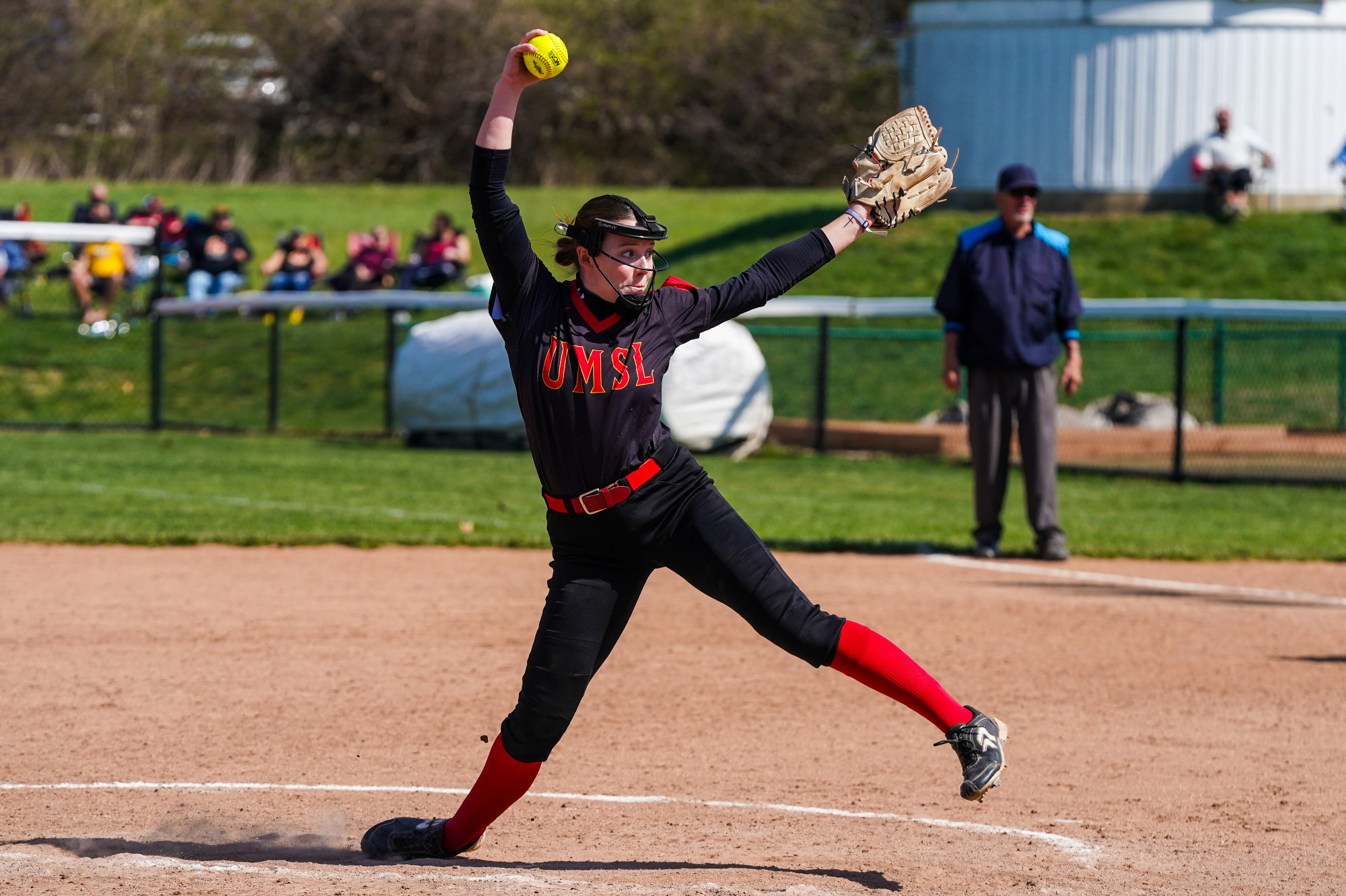 Ashley Ware delivers a pitch to the plate in a game against Maryville