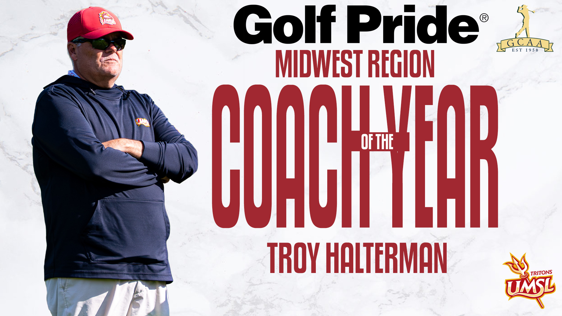 UMSL men's golf coach Troy Halterman named Pride Golf Midwest Region Coach of the Year