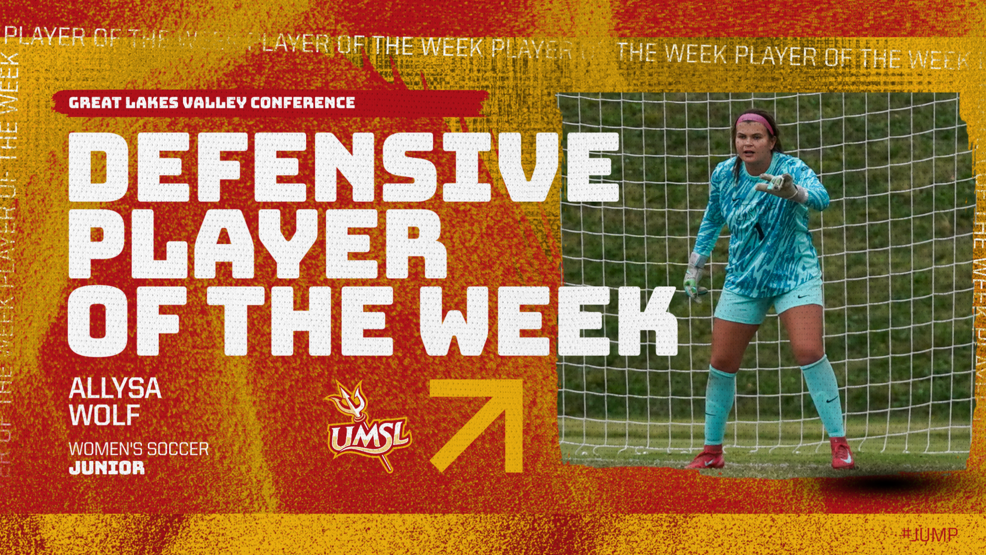 Allysa Wolf named Great Lakes Valley Conference Defensive Player of the Week for women's soccer