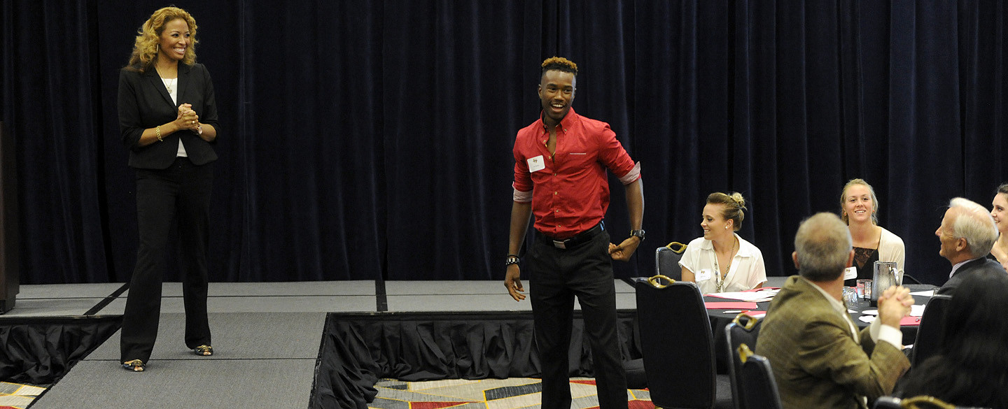 Terps Host Business Etiquette Dessert Social