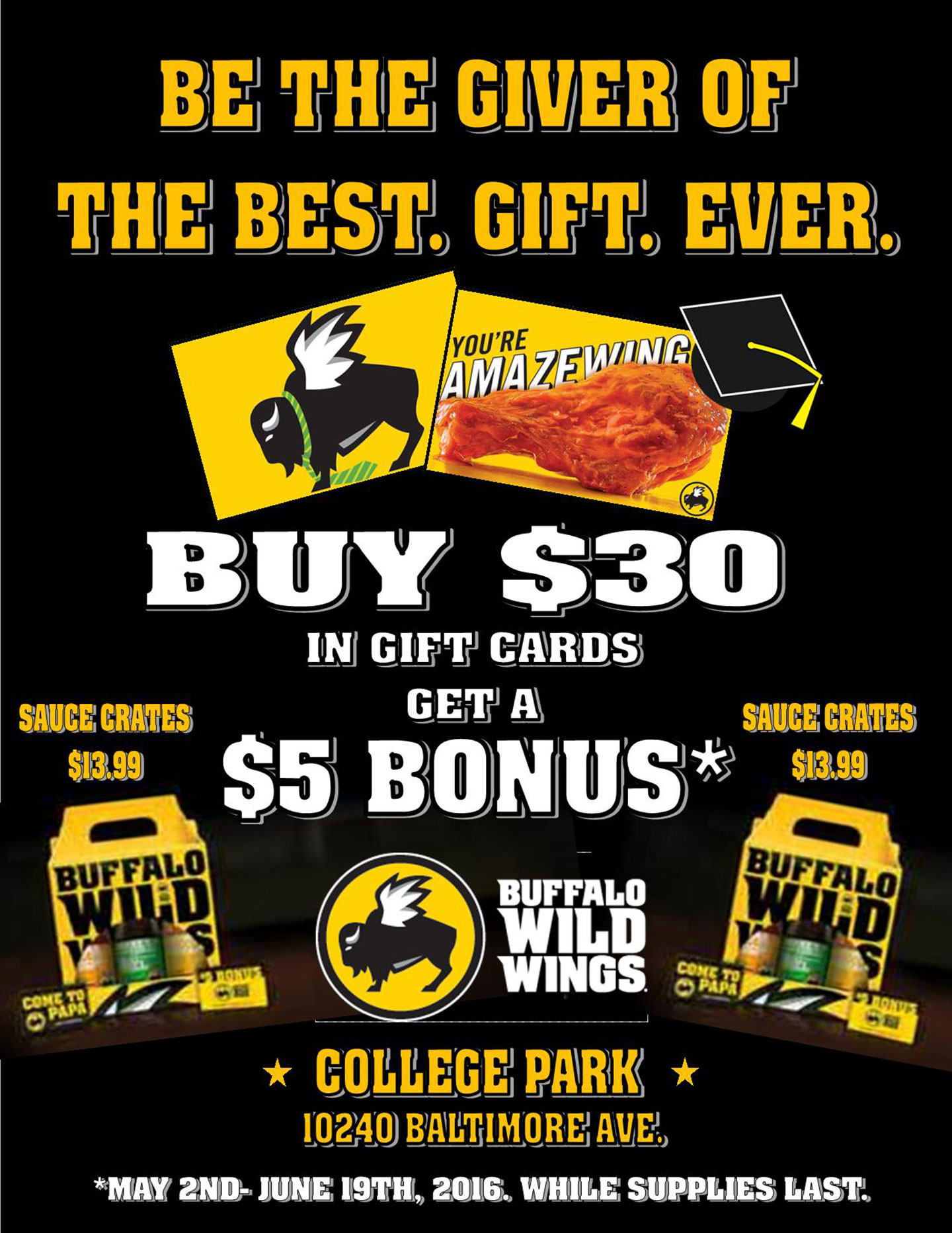 Buffalo Wild Wings May Specials