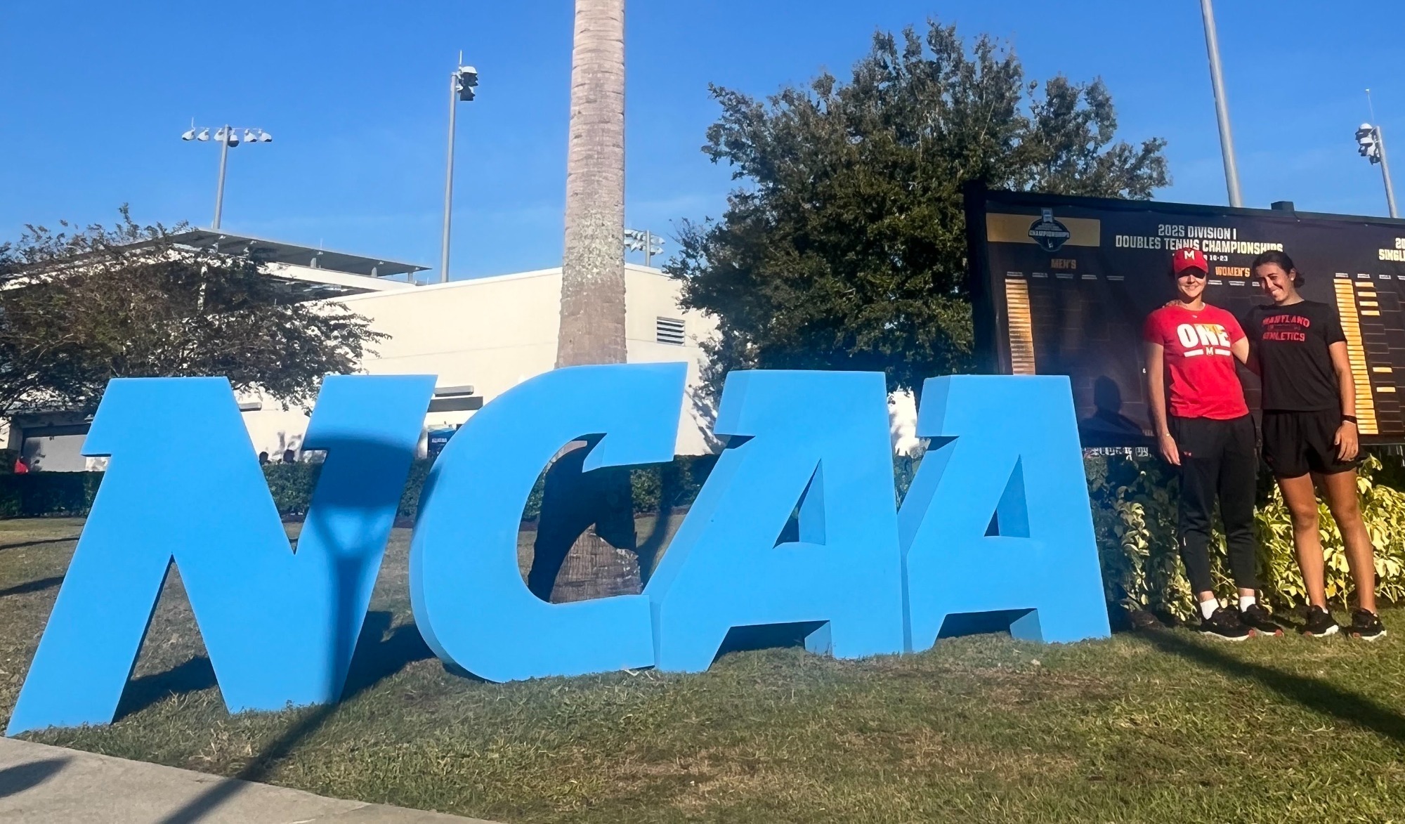 Emma Ghirardato and Ema Kovacevic at the NCAA Championships in Orlando, Florida