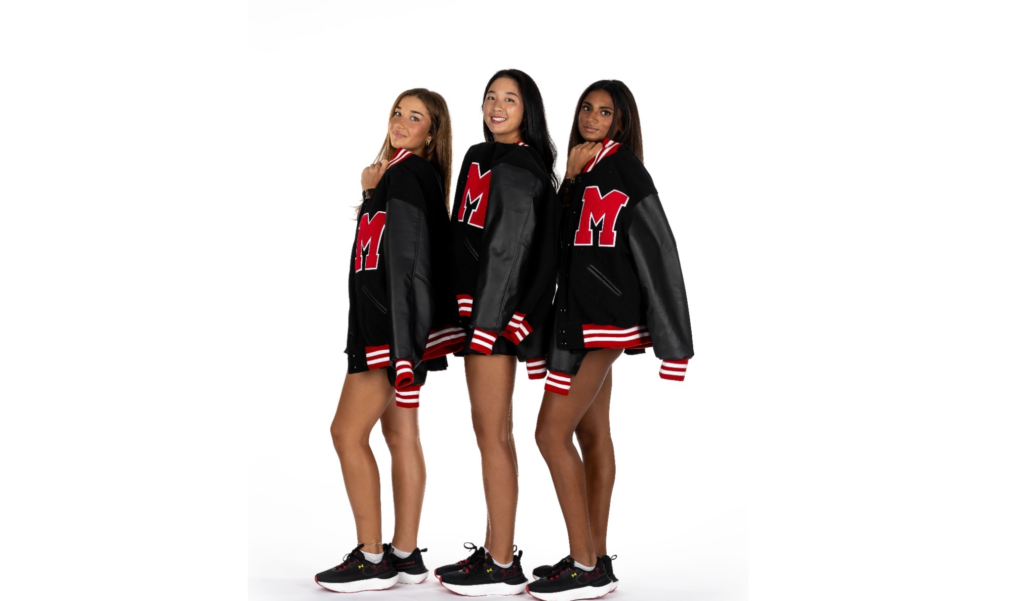 Diya Challa, Katherine Hung, Aida Eissa at the 2025-2026 Tennis Photoshoot