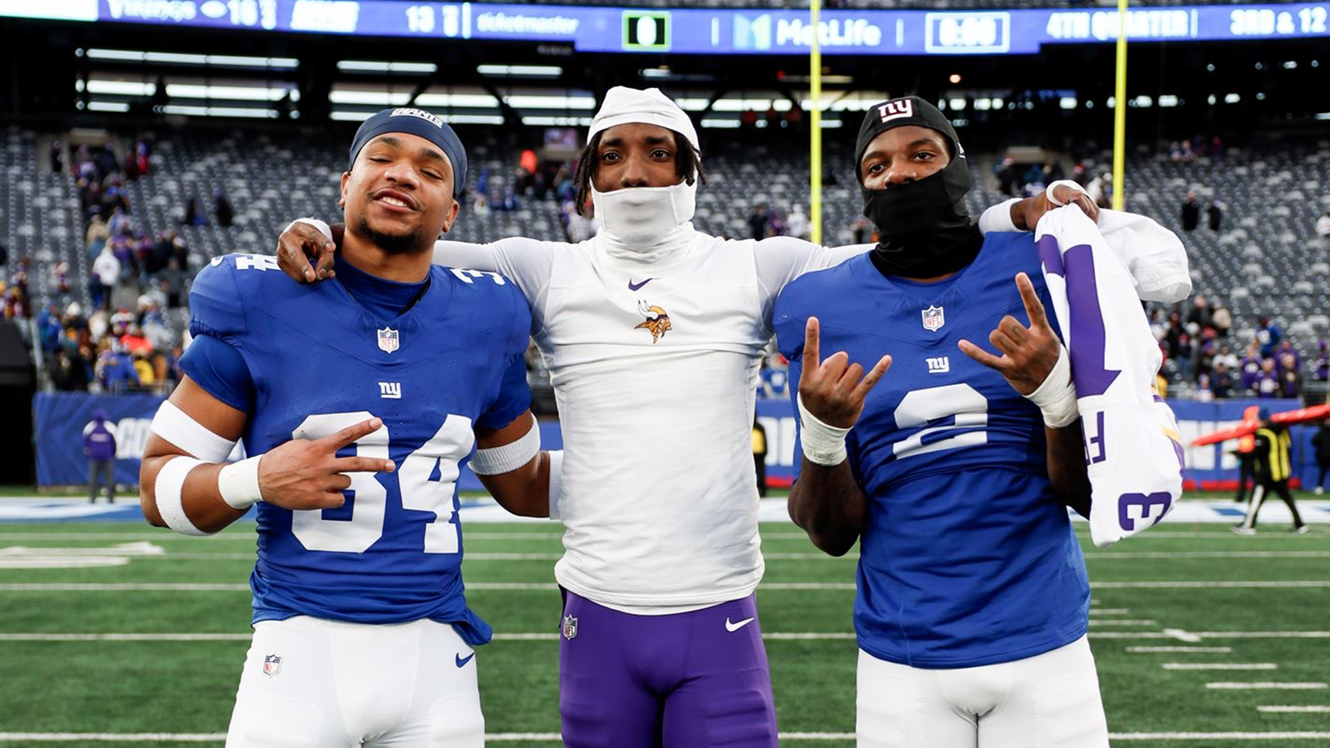 Giants and Vikings terps 