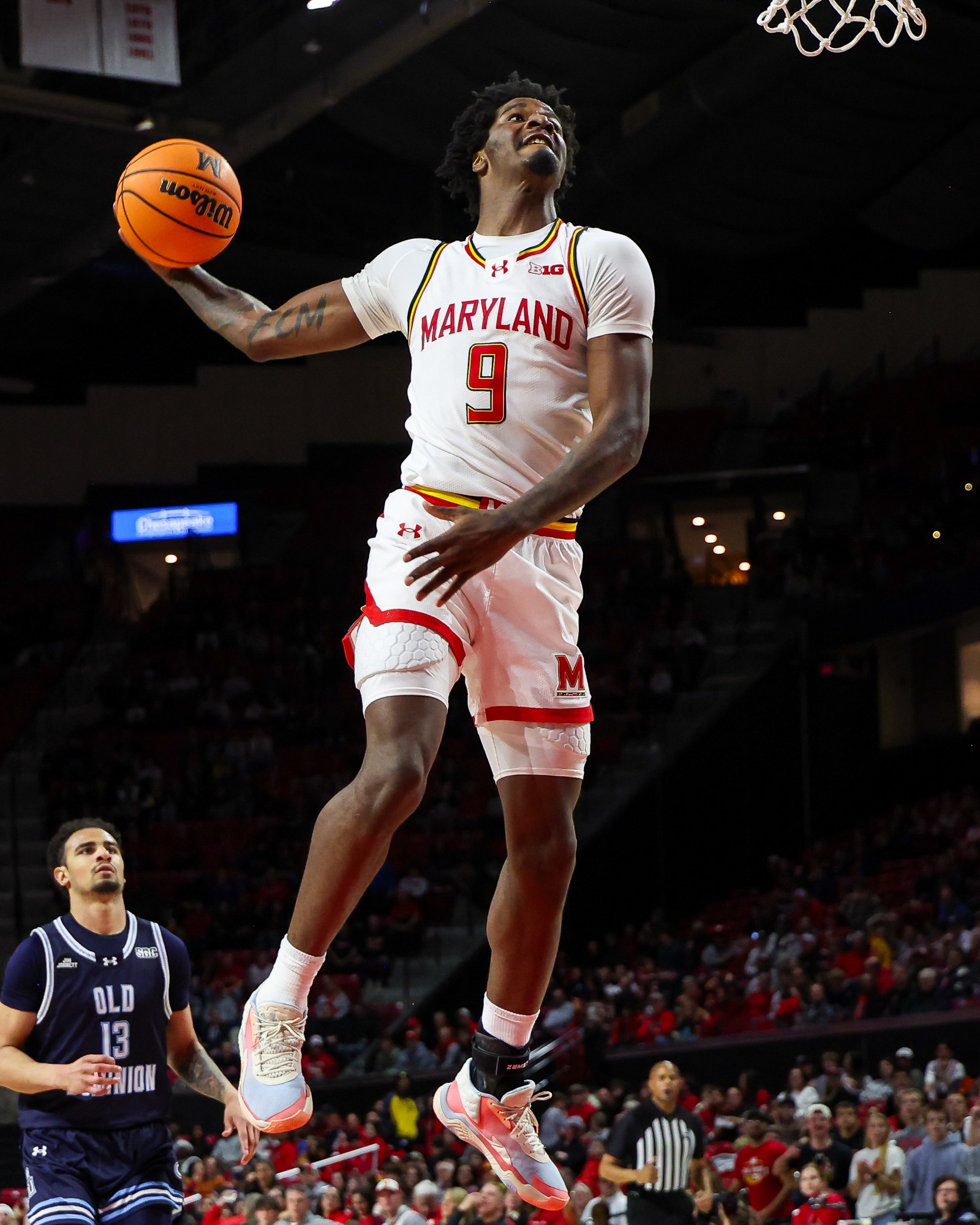 Maryland Terrapins Men's Basketball vs Old Dominion Monarchs at Xfinity Center in College Park, MD on Sunday, Dec. 28, 2025. Allie Mize/Maryland Terrapins