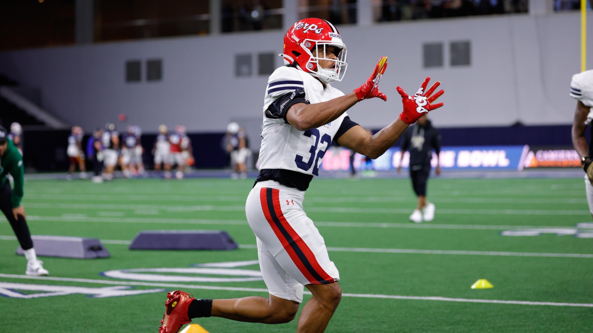 Jalen Huskey at East-West Shrine Bowl Practices