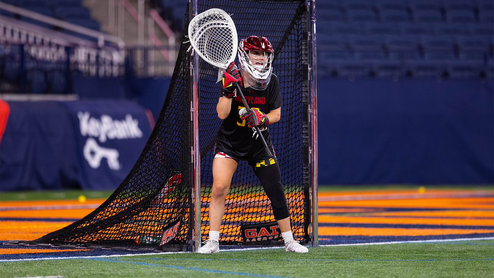 JJ Suriano in cage against Syracuse 