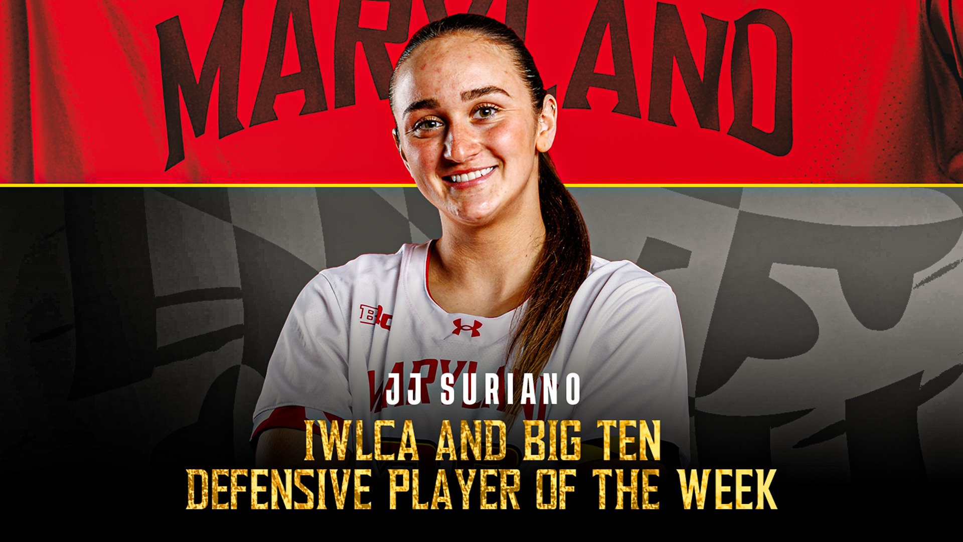 JJ Suriano Defensive Player of the Week Graphic 