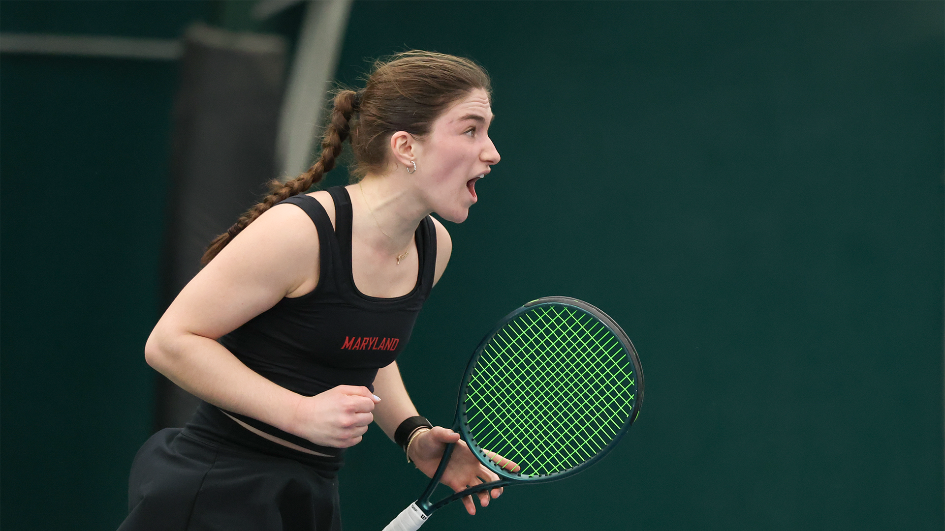Freshman Lucia Donnelly, came back from a 4-2 deficit in the second set to win her match in the third set