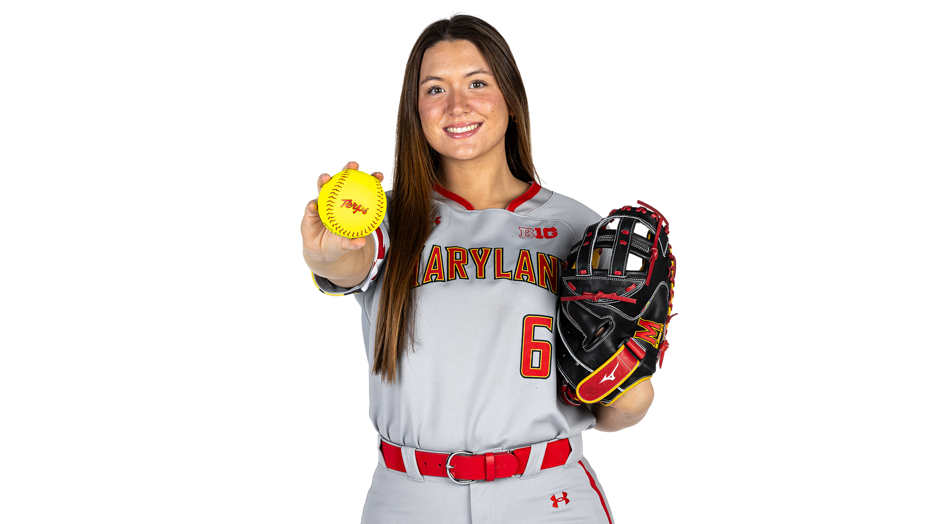 Zayda Rocke white background posed action shot