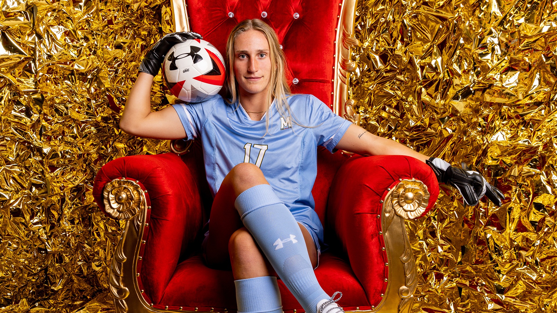 Liz Beardsley Posed Sitting in Chair 