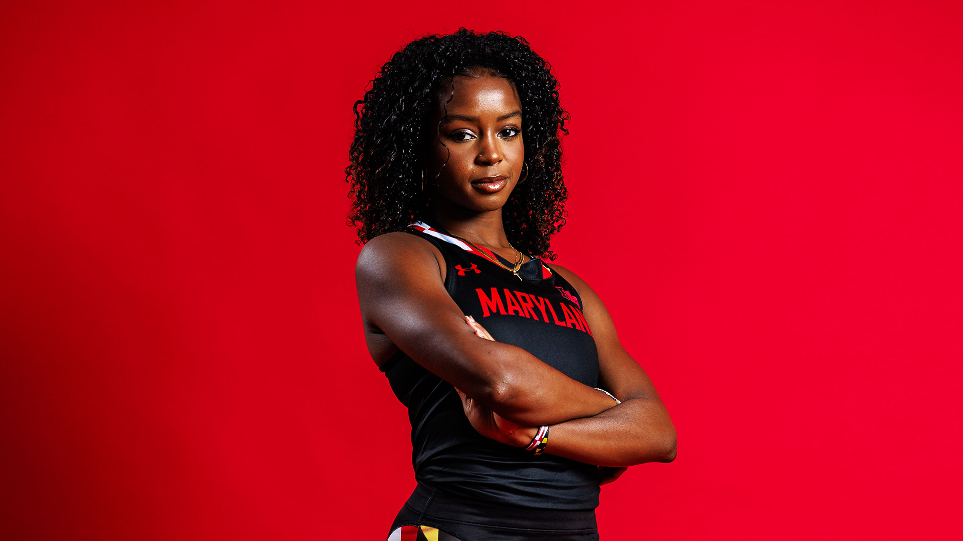 Maya Valmon poses at maryland content day