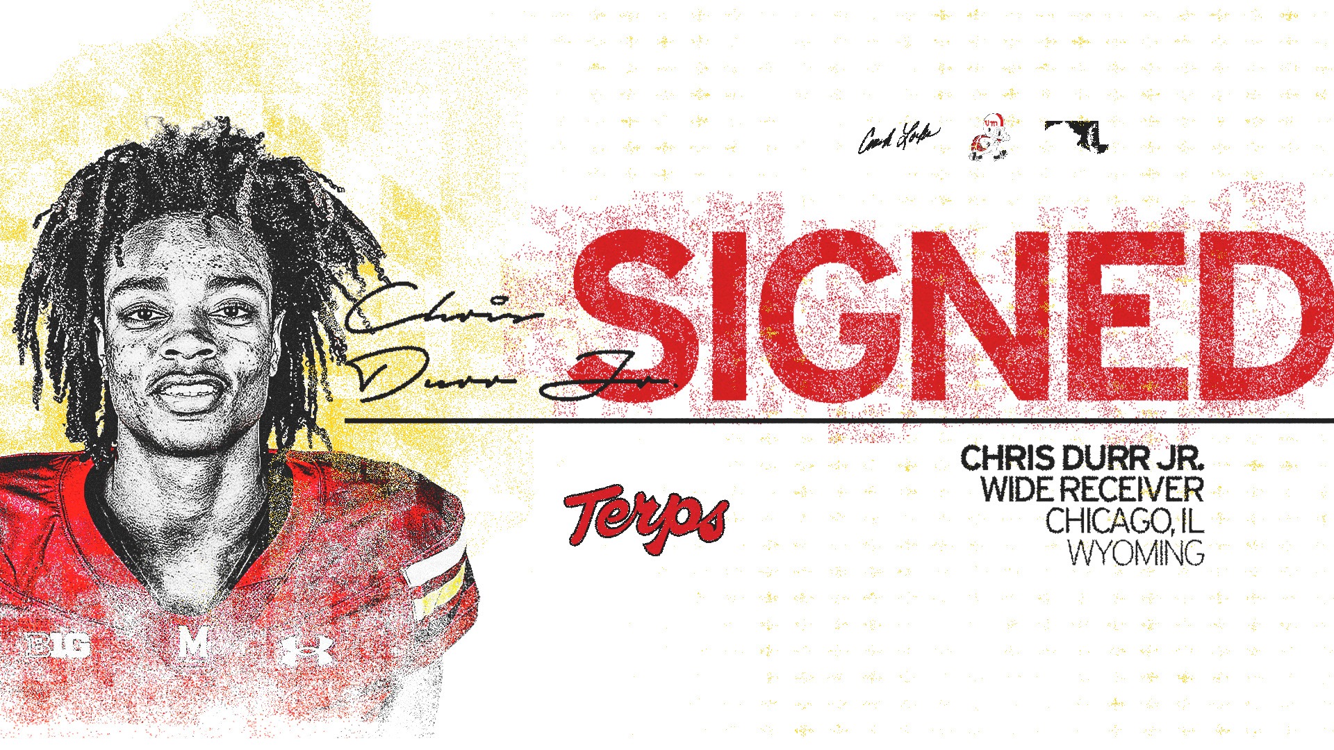 Chris Durr Jr. signing graphic