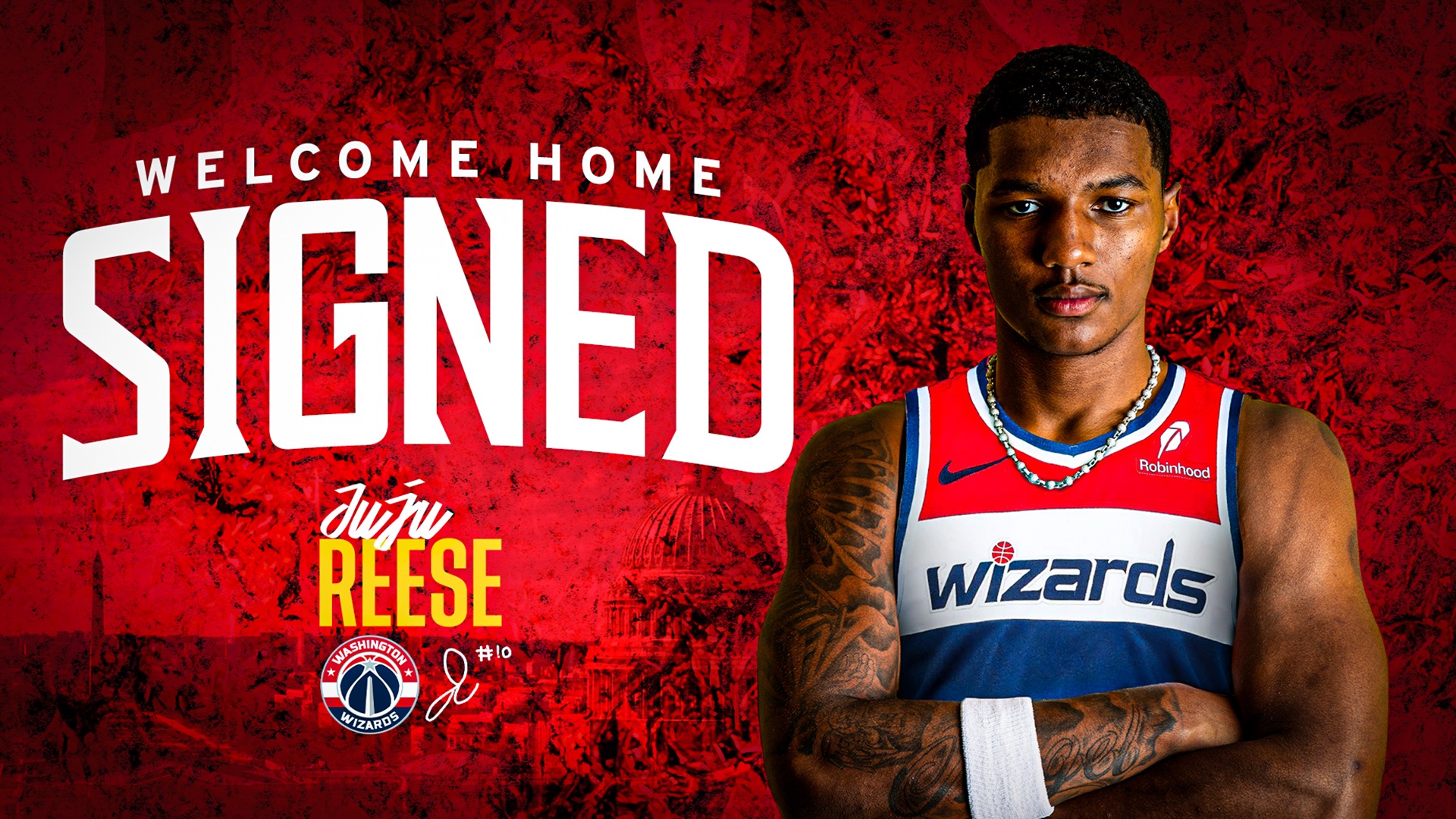 Julian Reese signs with Washington Wizards