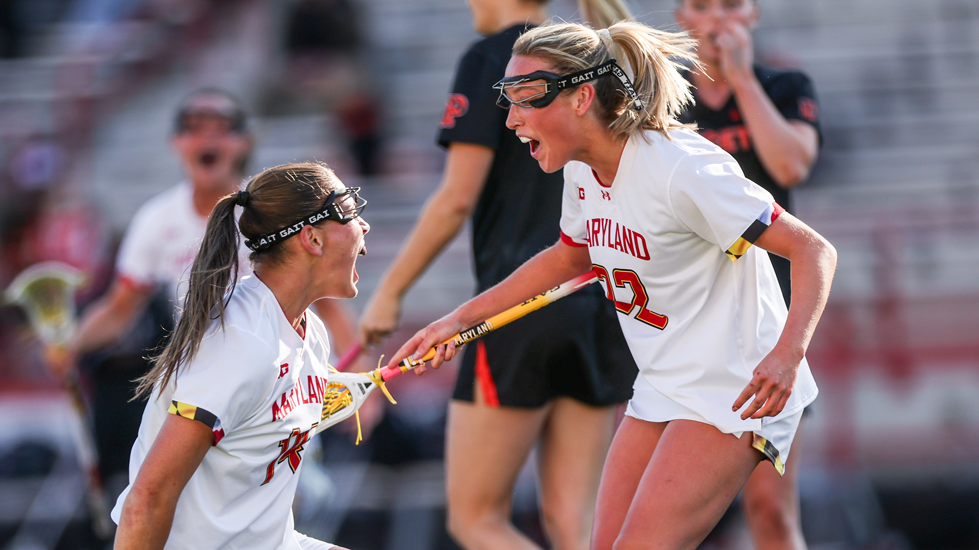 Lexi Dupcak Celebrates a Goal