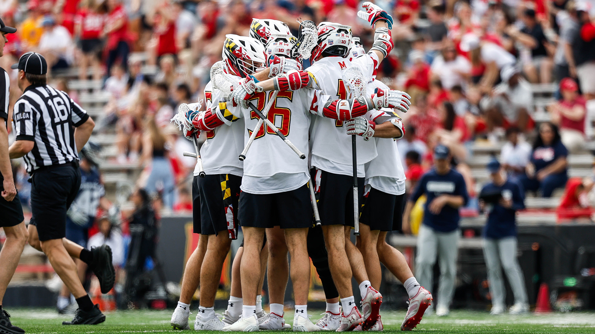 Mens Lacrosse Huddle