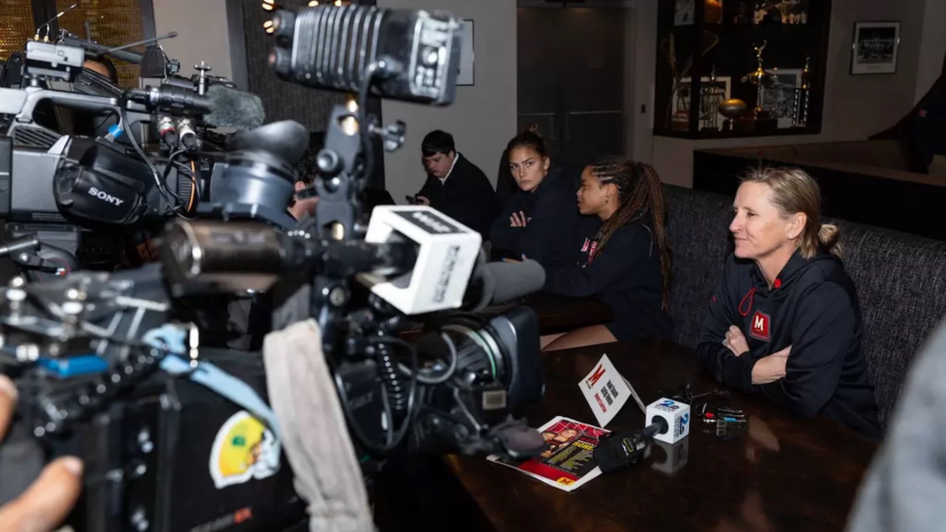 Cathy Reese at Spring Sports Media Day 