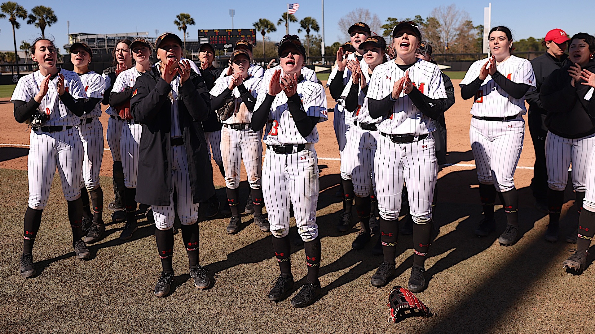 Softball Team Celebration at UCF win over Buffalo 