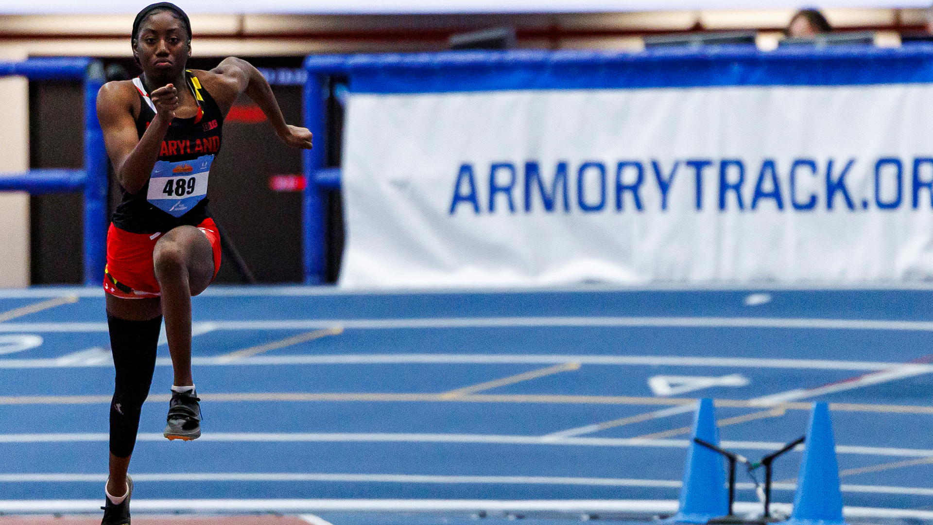 Tolu Akinduro competes at the Dr. Sander Scorcher