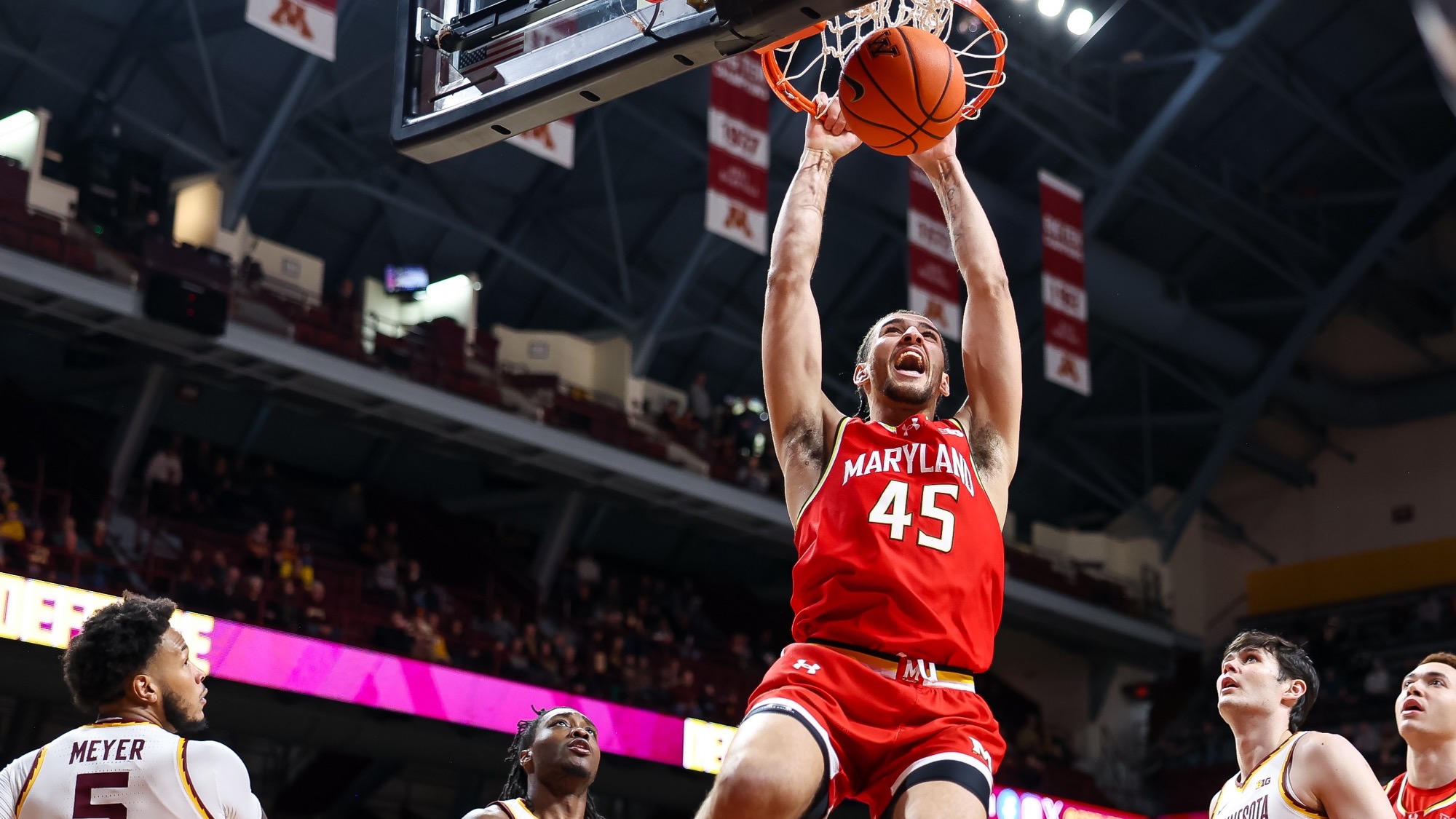 Maryland Terrapins Men's Basketball vs Minnesota Golden Gophers at Williams Arena in Minneapolis, MN on Sunday, Feb. 8, 2026. Kevin Snyder/Maryland Terrapins