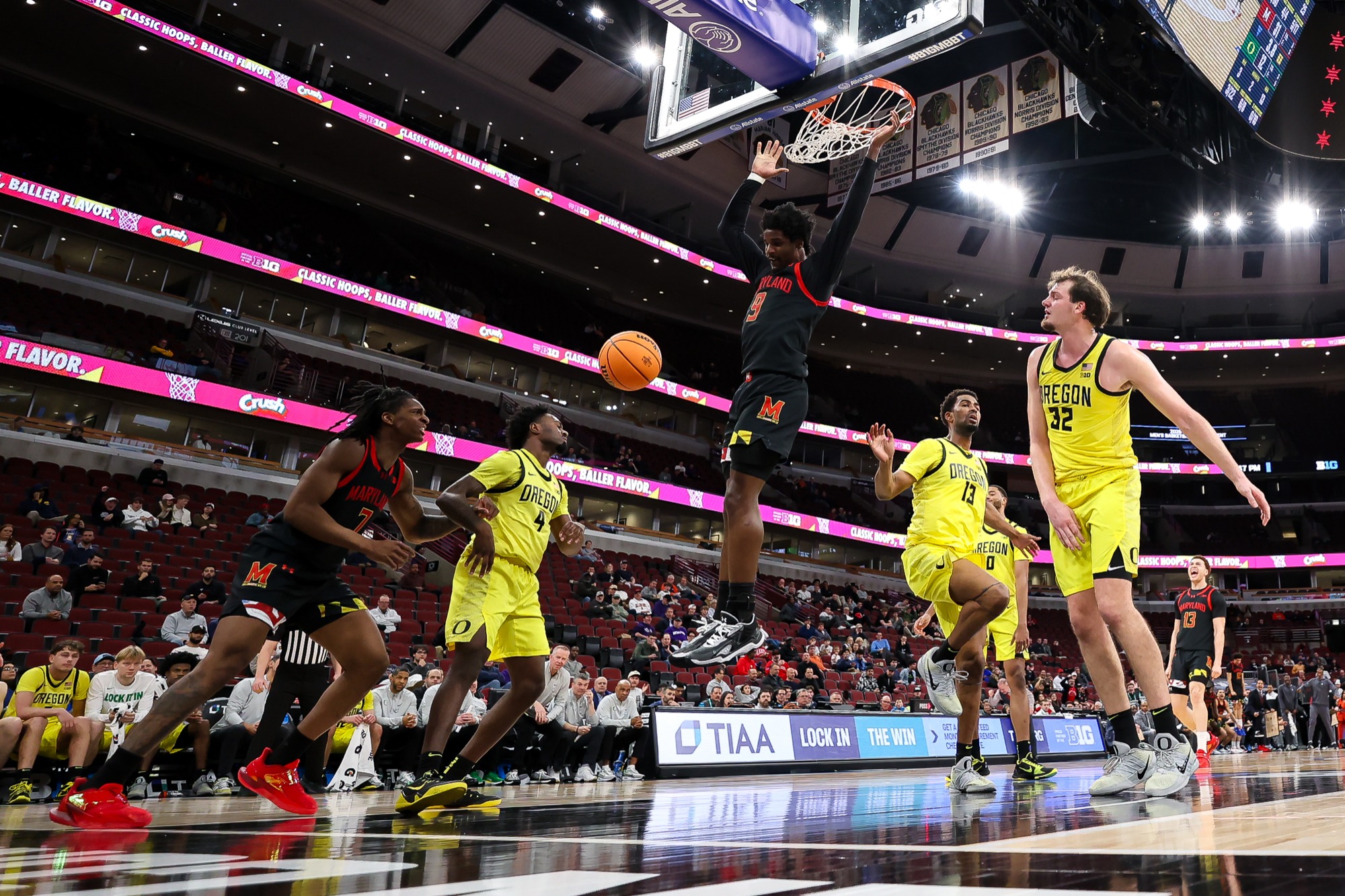 (17) Maryland Terrapins Men's Basketball vs (16) Oregon Ducks at United Center in Chicago, IL on Tuesday, Mar. 10, 2026. Kevin Snyder/Maryland Terrapins