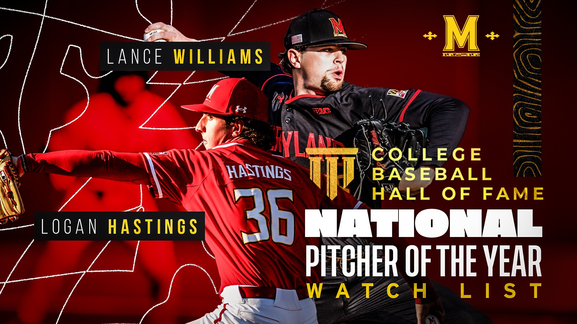 Story Cover Photo - Lance Williams and Logan Hastings on a graphic