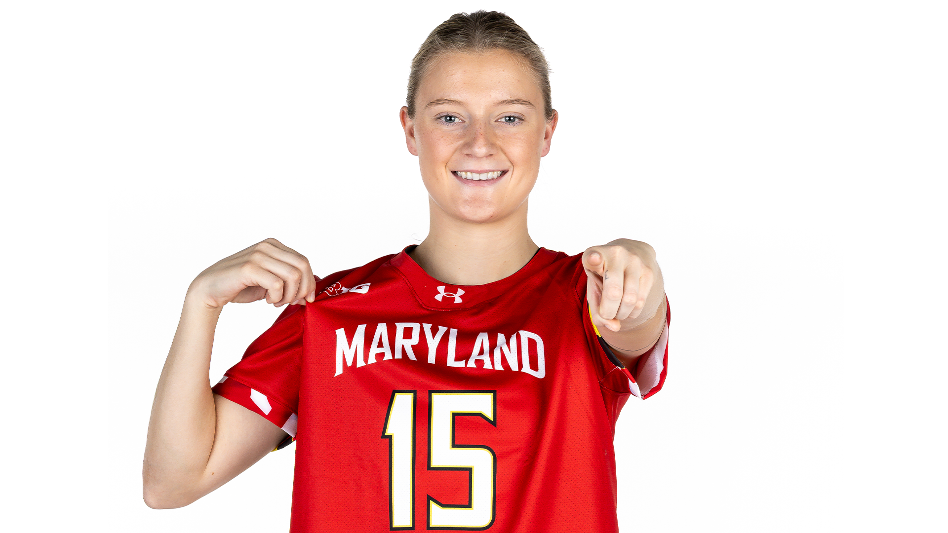 Ava Kitt posed white backdrop at Content Day 