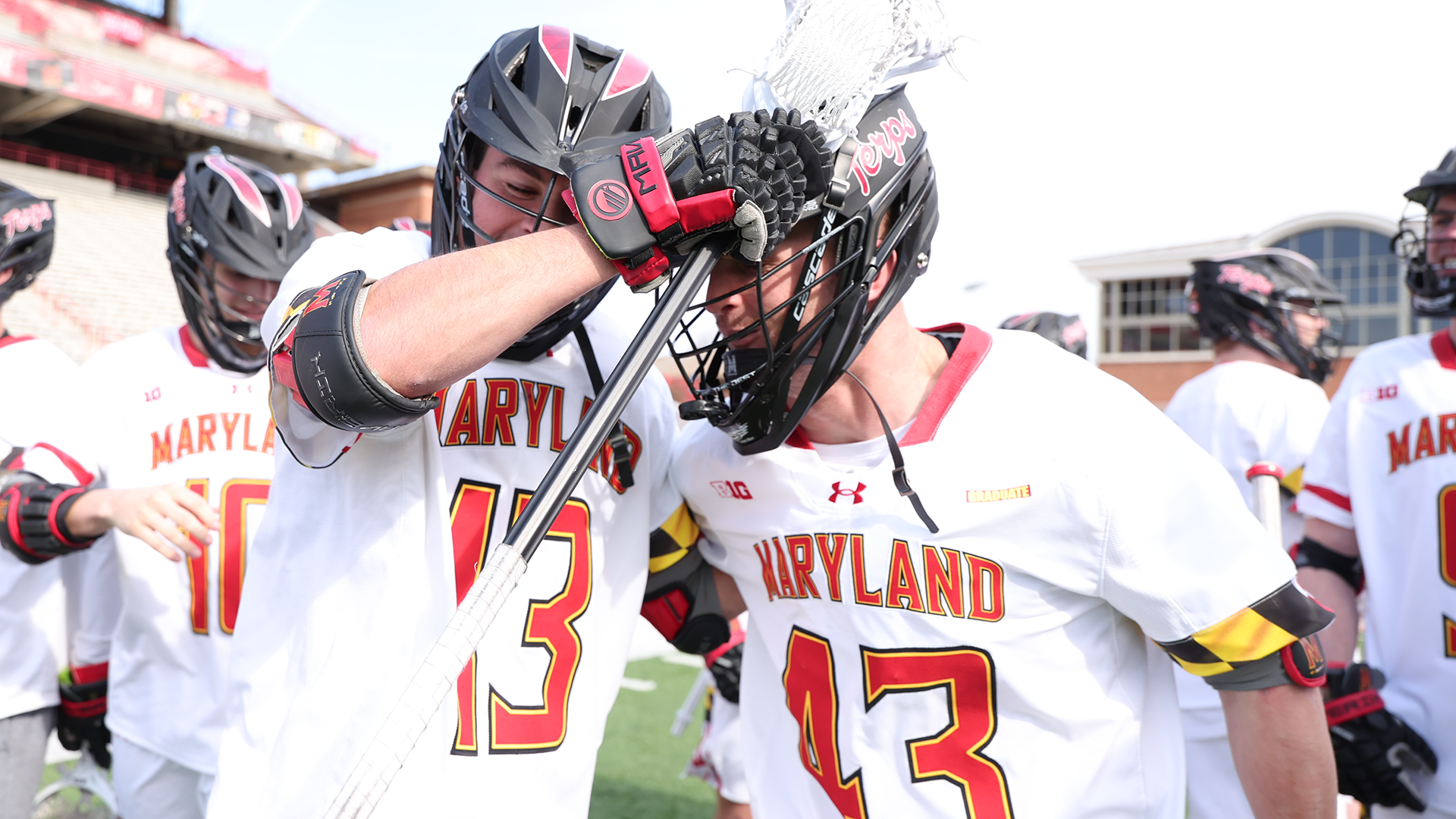 Zach Whittier Celebrates a Triple-Overtime Winner Against Virginia