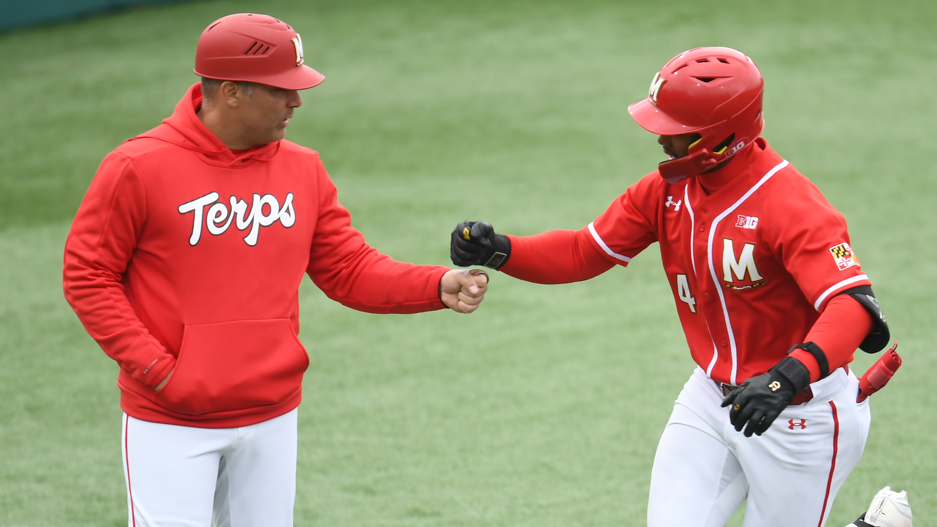 Jordan Crosland Celebrates a Home Run Against Purdue