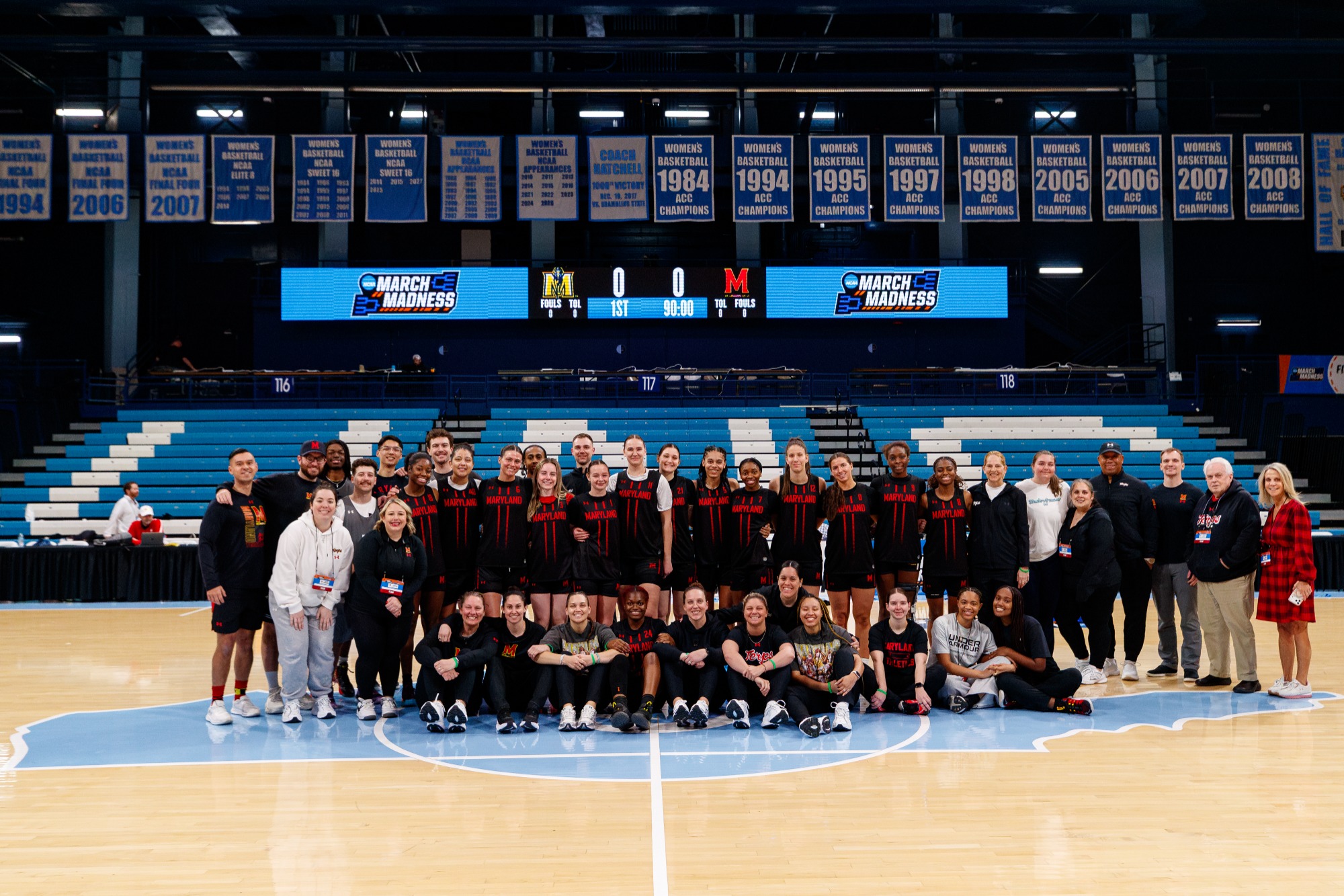 Maryland Women's Basketball Team and StaffPhotos from Practice and Press Conference at Carmichael Arena in Chapel Hill, NC on Thursday, Mar. 19, 2026. Grayson Belanger/Maryland Terrapins