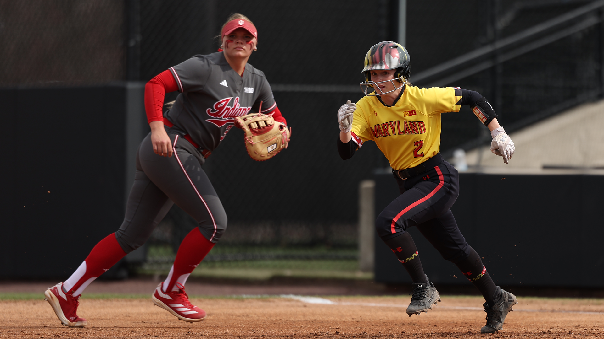 Caroline Fox Runs the Bases Against Indiana