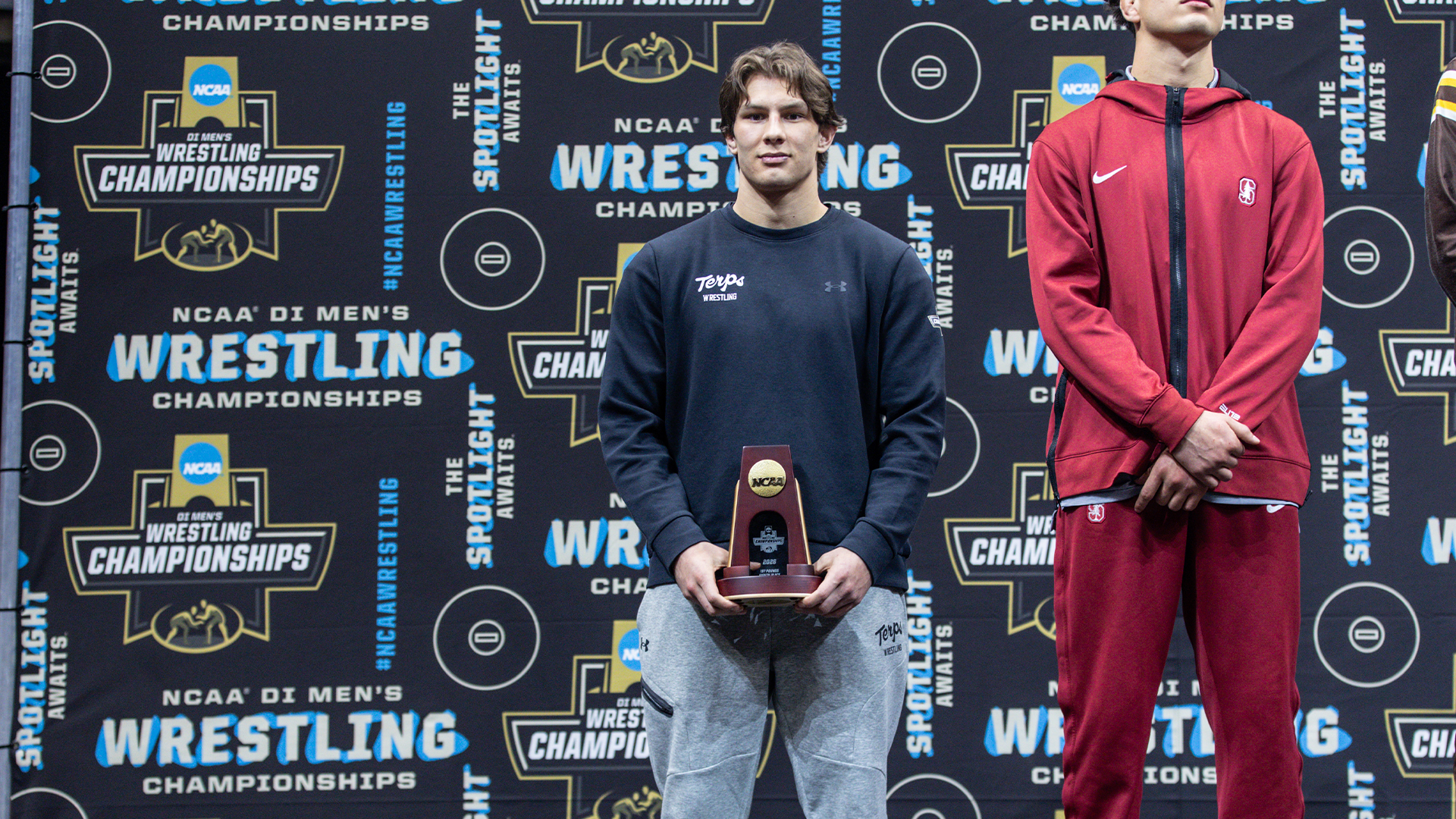Branson John on the Podium at NCAA Wrestling Championships