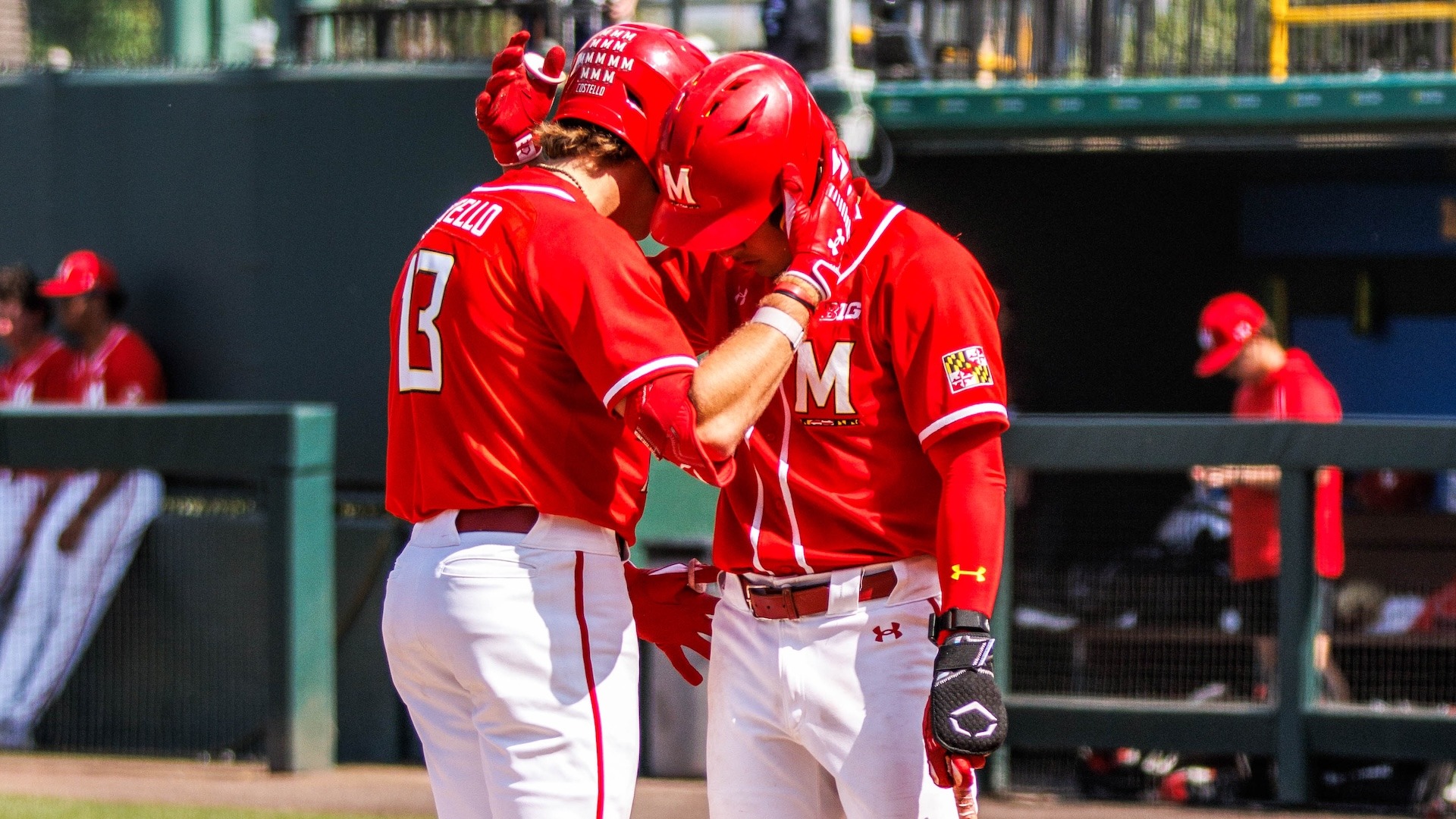 Team Hug after Ryan Costello Home Run