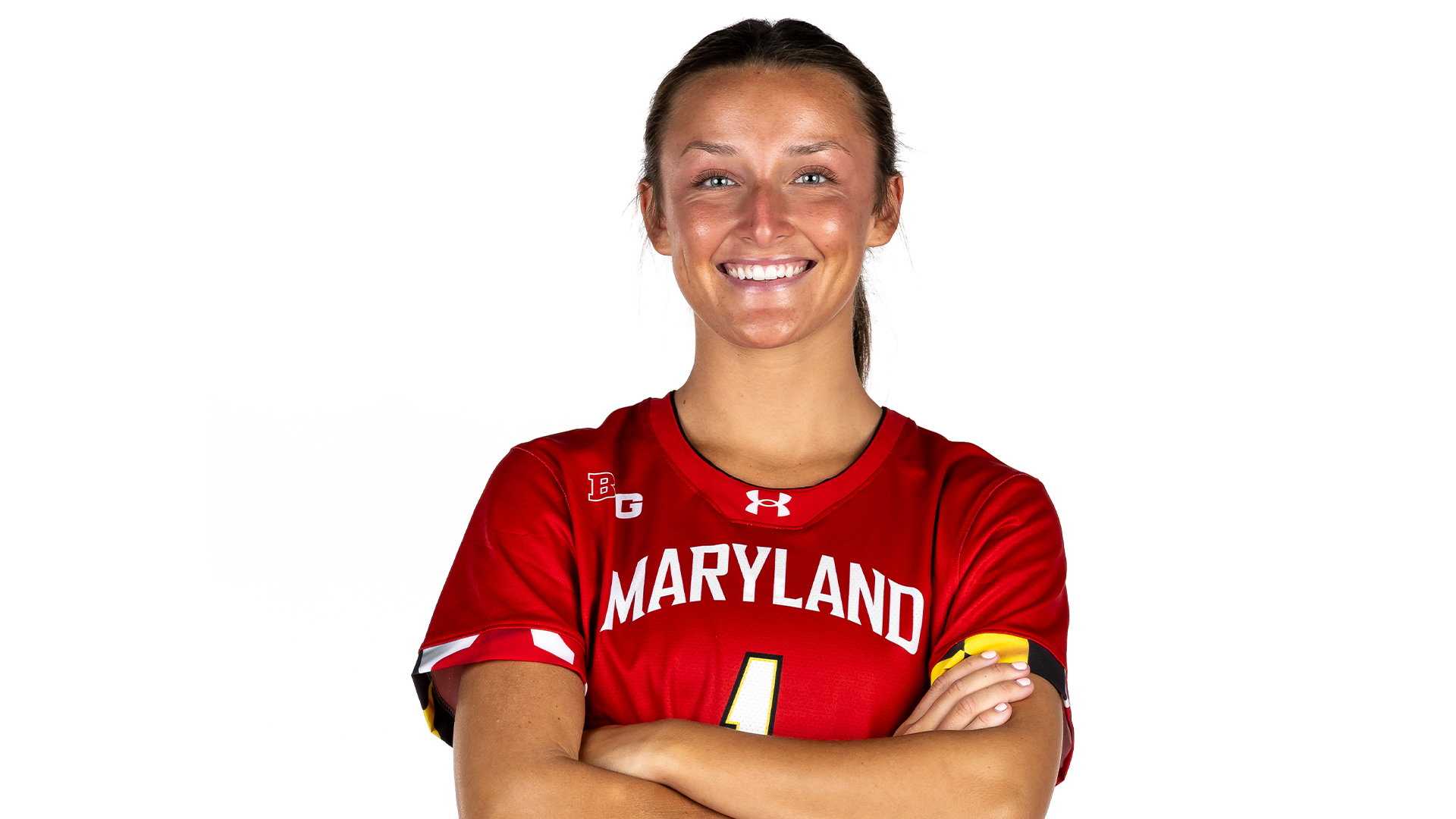 Maisy Clevenger posed white backdrop 