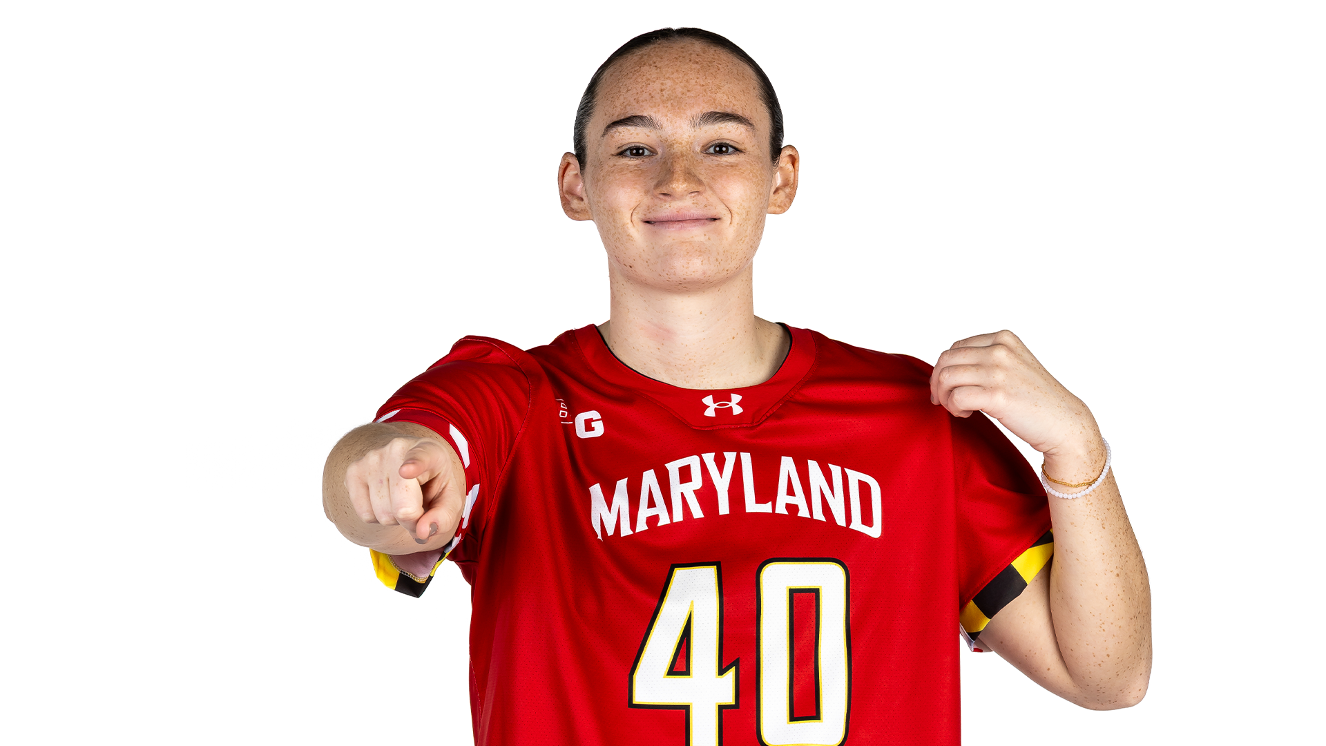 Caitlin Boden posed white backdrop 