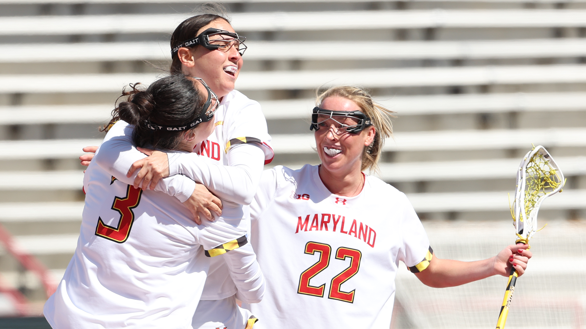 Maryland Celebrates a Goal Against Penn State