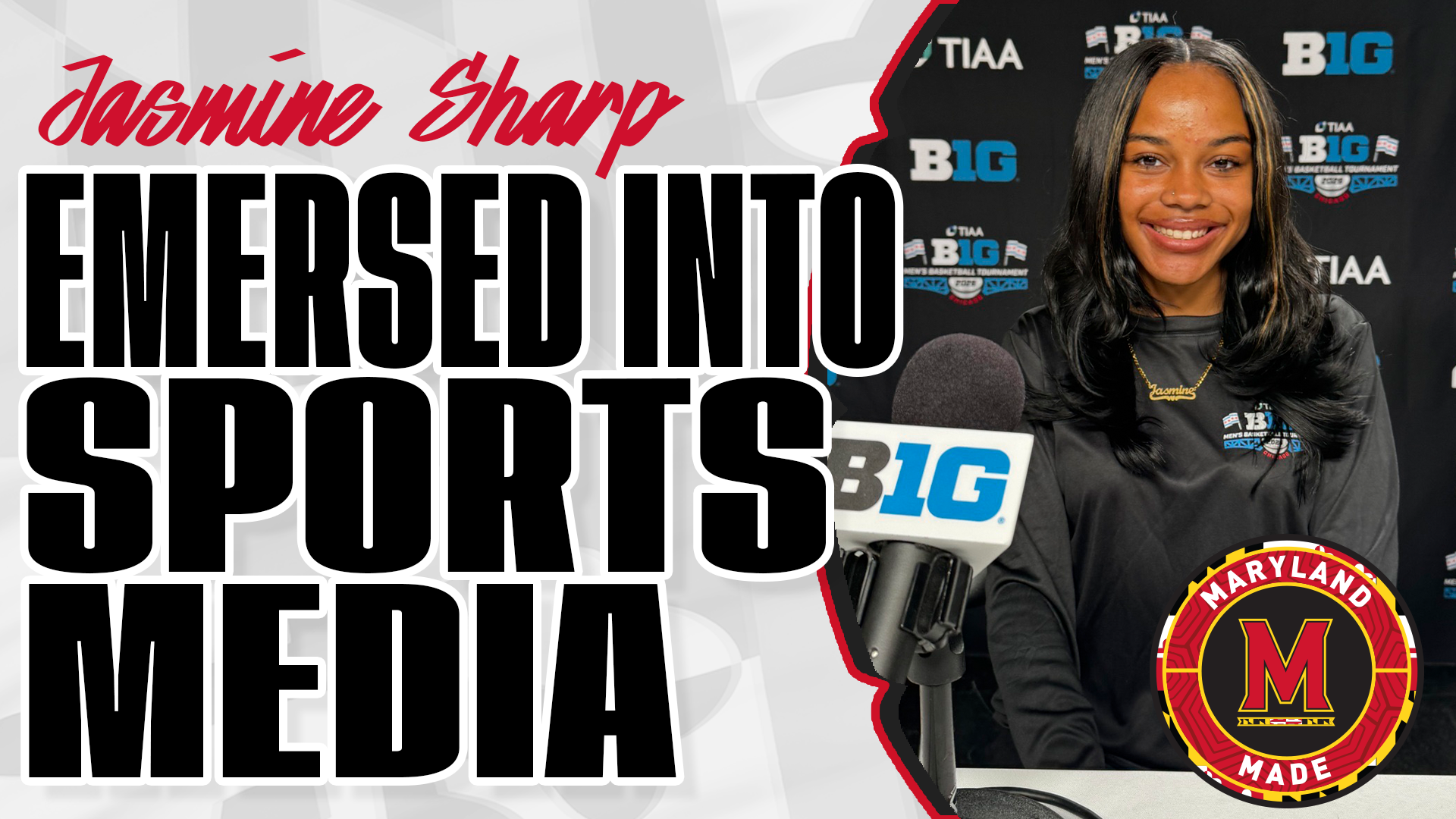 Photo of Jasmine Sharps during the CBS Sports Immersion Program.