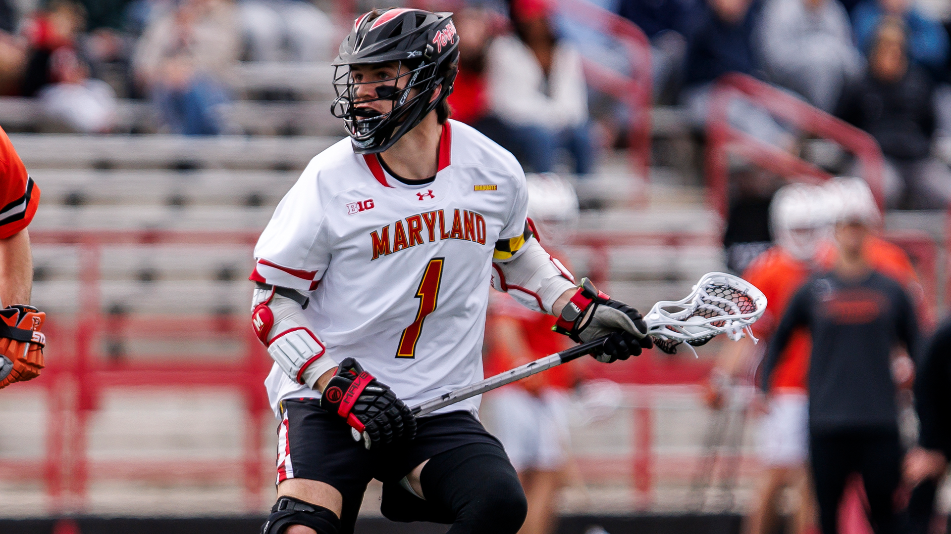 Eric Spanos sets up a dodge against Princeton