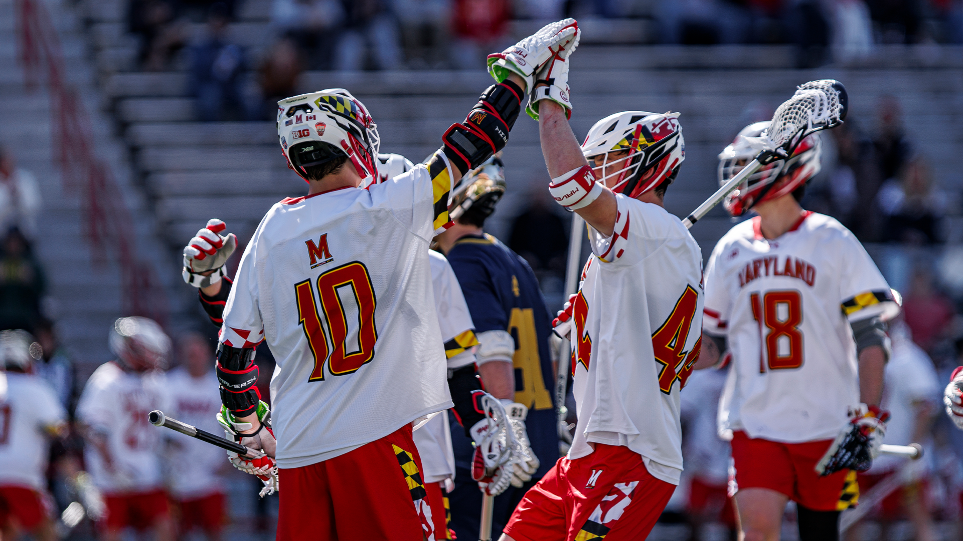 Maryland lacrosse Hig-Five
