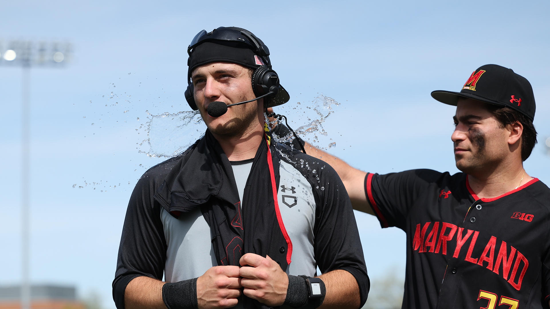 Devin Russell Gets A Gatorade Shower After His Walkoff Homer Against Indiana