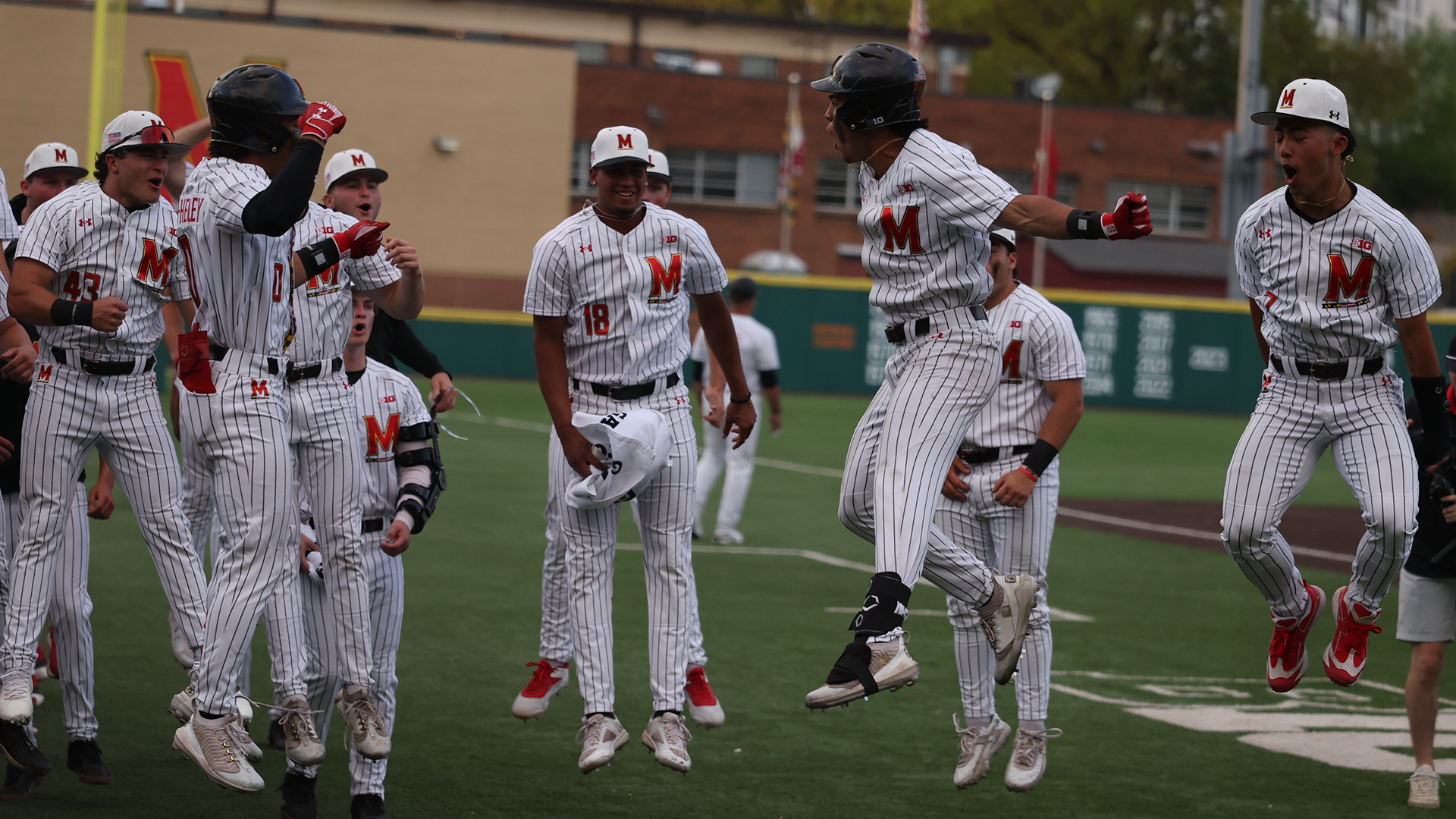 David Mendez Celebrates A Homer Against Towson