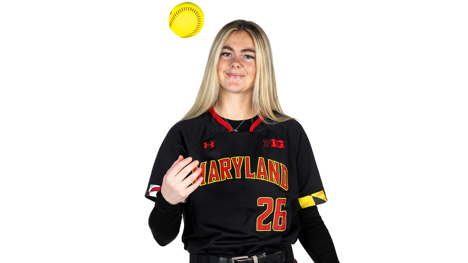 Sammi Woods white background posed action