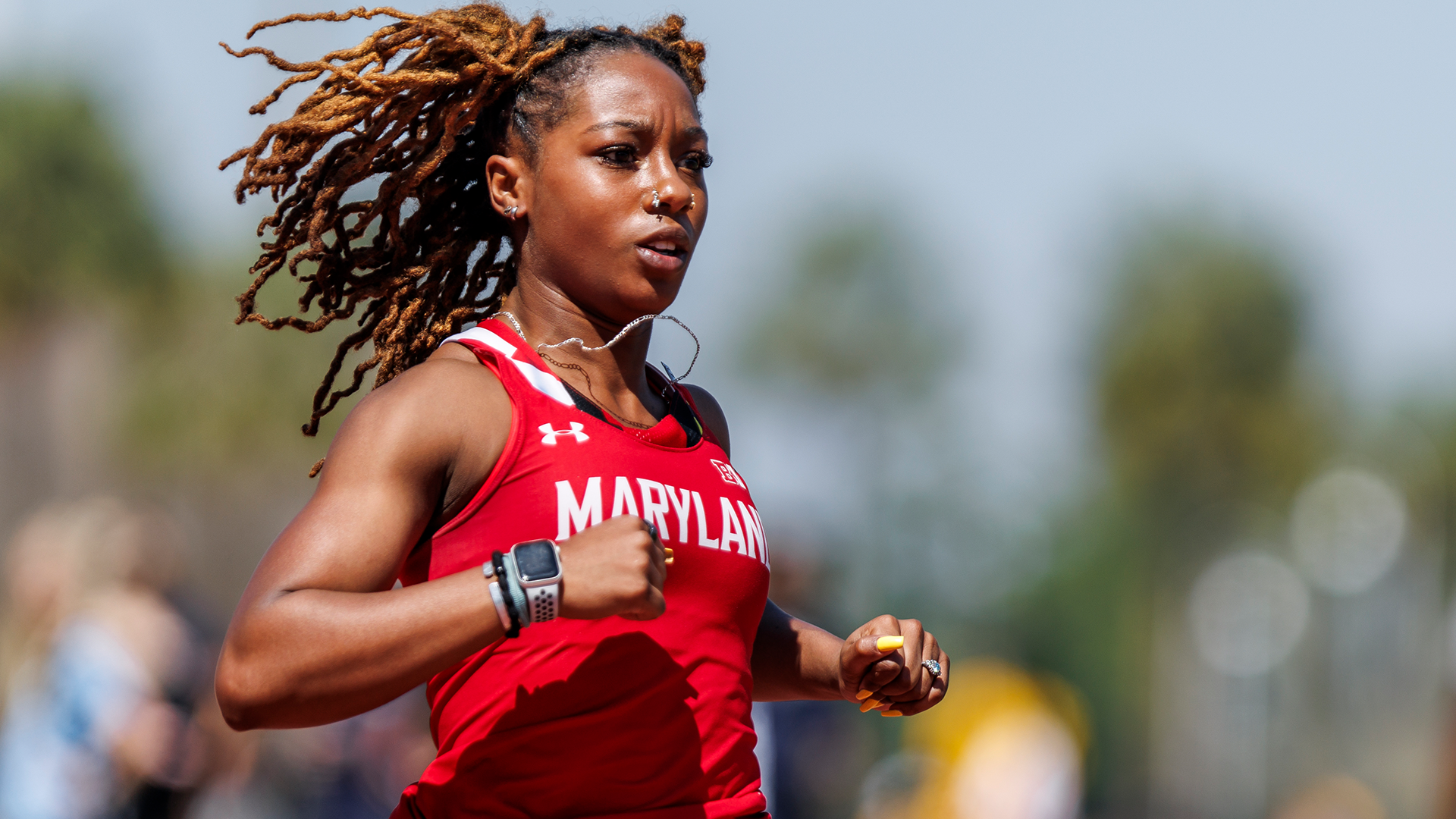 Armanie Coleman competes at the UCF Black and Gold Challenge