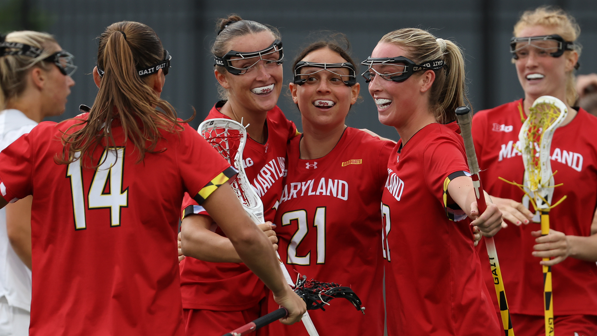 Jordyn Lipkin And The Terps Celebrate A Goal Against Ohio State